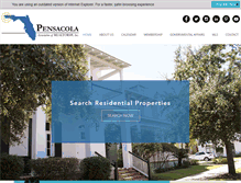 Tablet Screenshot of pensacolarealtors.org